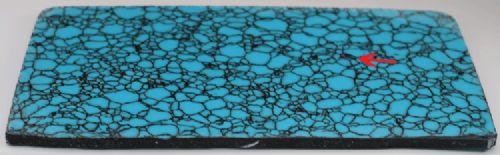 Turquoise #40 with Black Web Tru-Stone Slab - 0.17